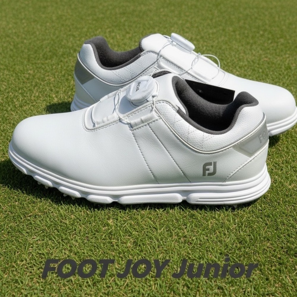 FootJoy Pro SL Junior Kids Golf Shoes White Silver BOA Fit 45031 Size 3M